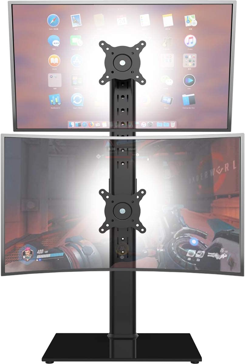 Dual Monitor Stand - Vertical Stack Screen Free- [...]