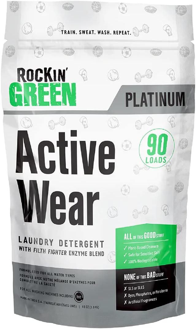 Rockin' Green Active Wear Detergent (90 Loads), Plant [...]