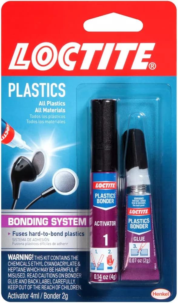 Loctite Super Glue Plastic Bonding system, Clear [...]