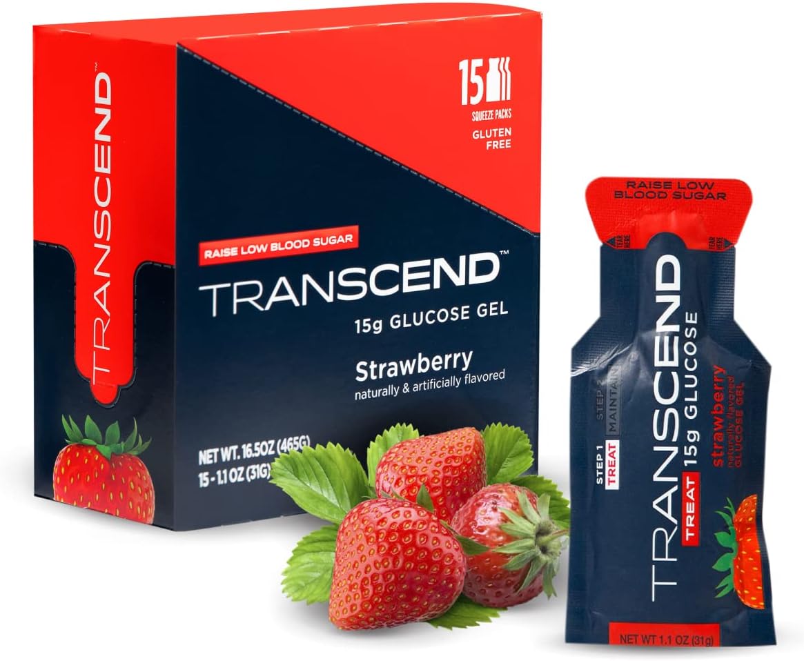 Transcend Glucose Gel Packs - Strawberry, 15 Pack [...]