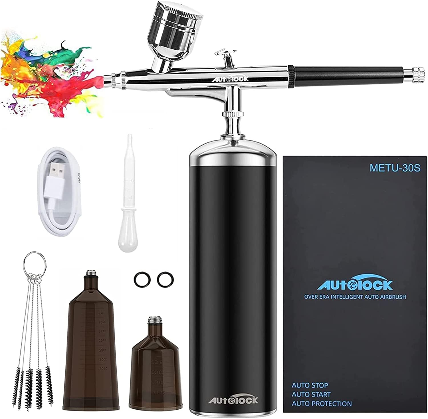 Autolock Upgraded Airbrush Kit with Air Compressor, [...]