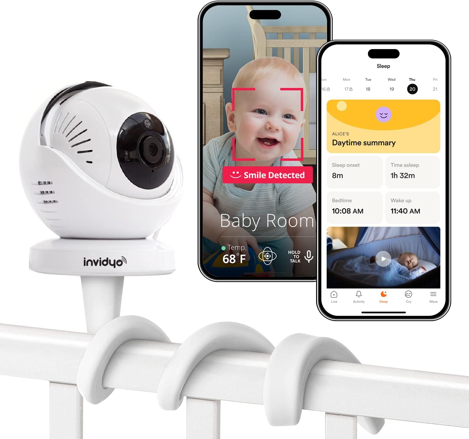 invidyo WiFi Baby Monitor with Camera and Audio: Sleep [...]
