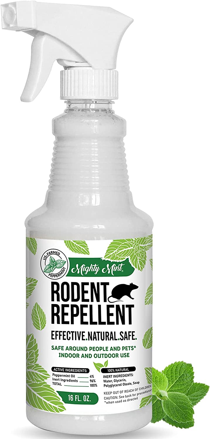 Mighty Mint 16oz Peppermint Oil Rodent Repellent Spray