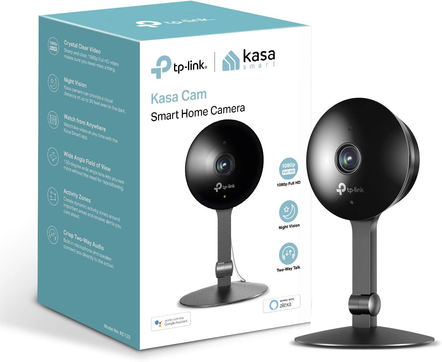 Kasa Indoor Camera by TP-Link, Rolling 2-day video [...]