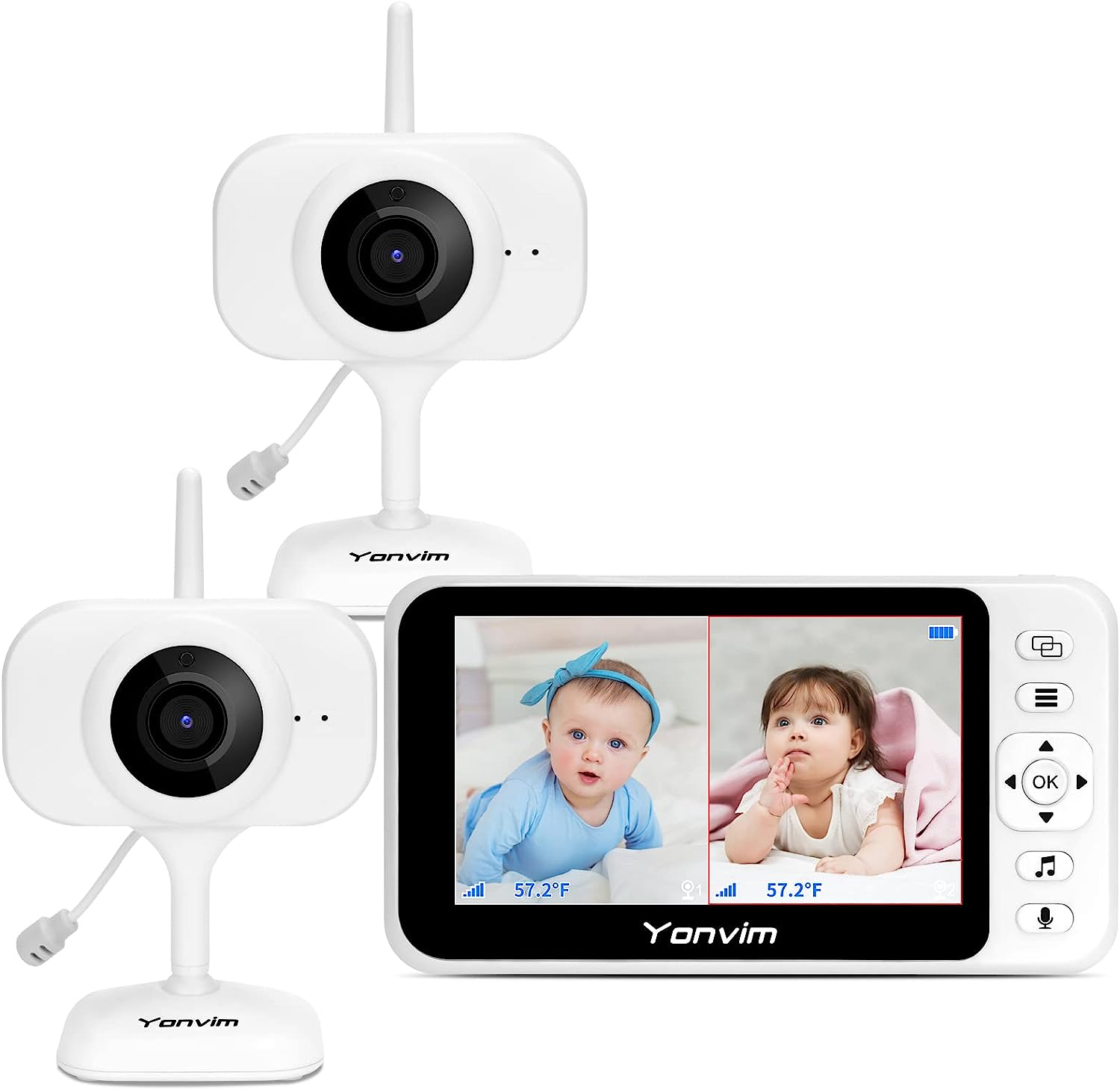Yonvim Baby Monitor Camera, 4.3