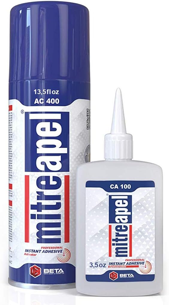 MITREAPEL Super CA Glue (3.5 oz.) with Spray Adhesive [...]