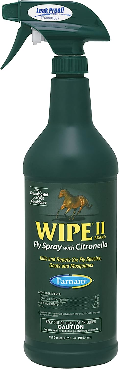 Farnam Wipe II Horse Fly Spray with Citronella, [...]