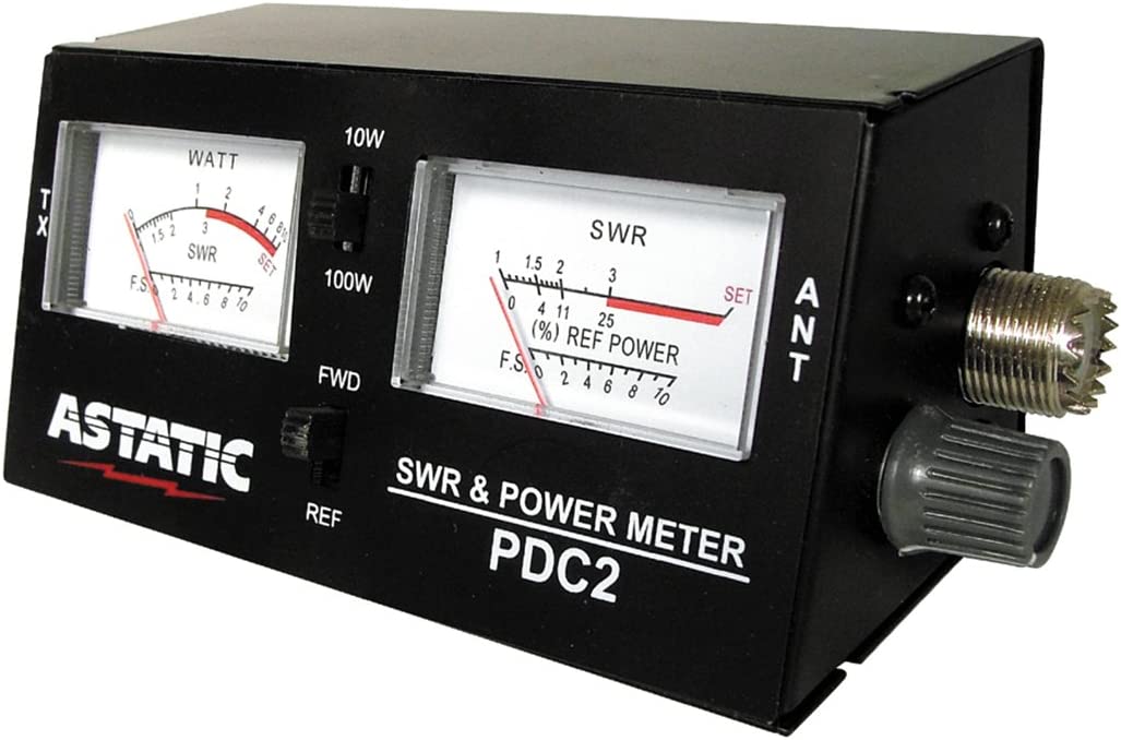 Astatic (302-PDC2) SWR/RF/Field Strength Test Meter , Black