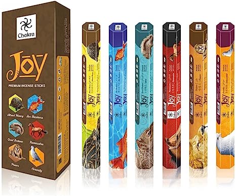 Chakra Joy Premium Natural Incense Sticks - 20 Sticks [...]