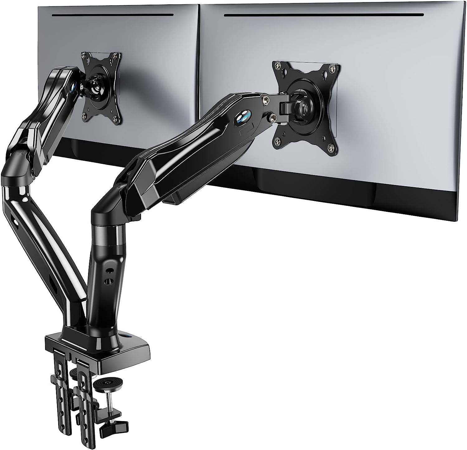 HUANUO Dual Monitor Stand, Adjustable Spring Monitor [...]