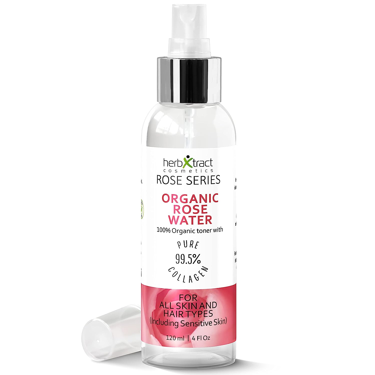 Rose Water Toner for Face & Hair. Organic, Natural, [...]