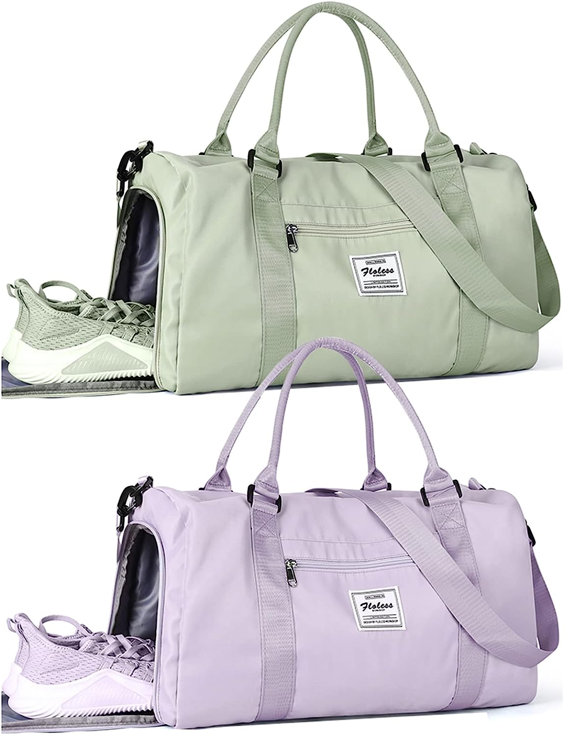 Gym Bag Womens Mens with Shoes Compartment and Wet [...]