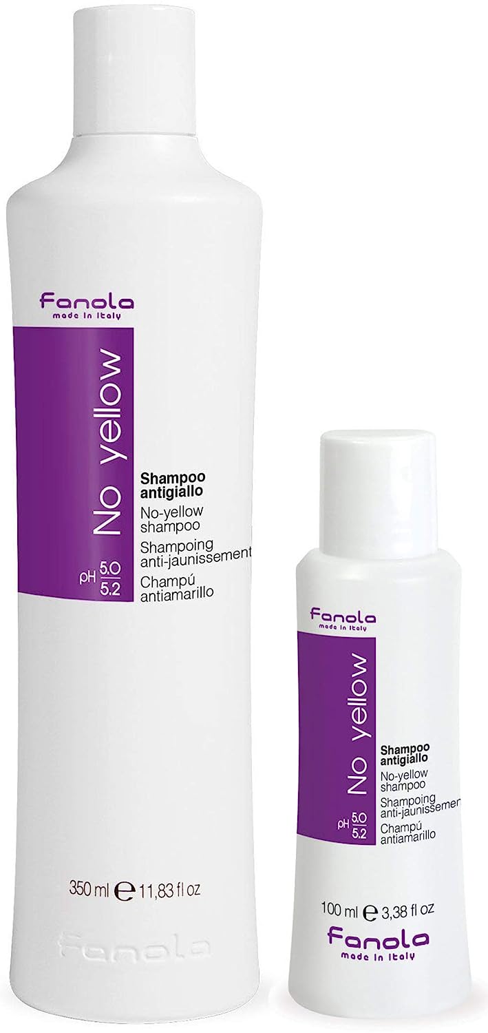 Fanola No Yellow Shampoo, 350 ml with Free Travel Size