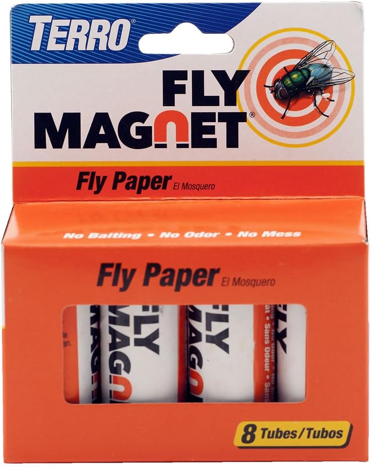 TERRO T518 Fly Magnet Sticky Fly Paper Fly Trap, 8 [...]