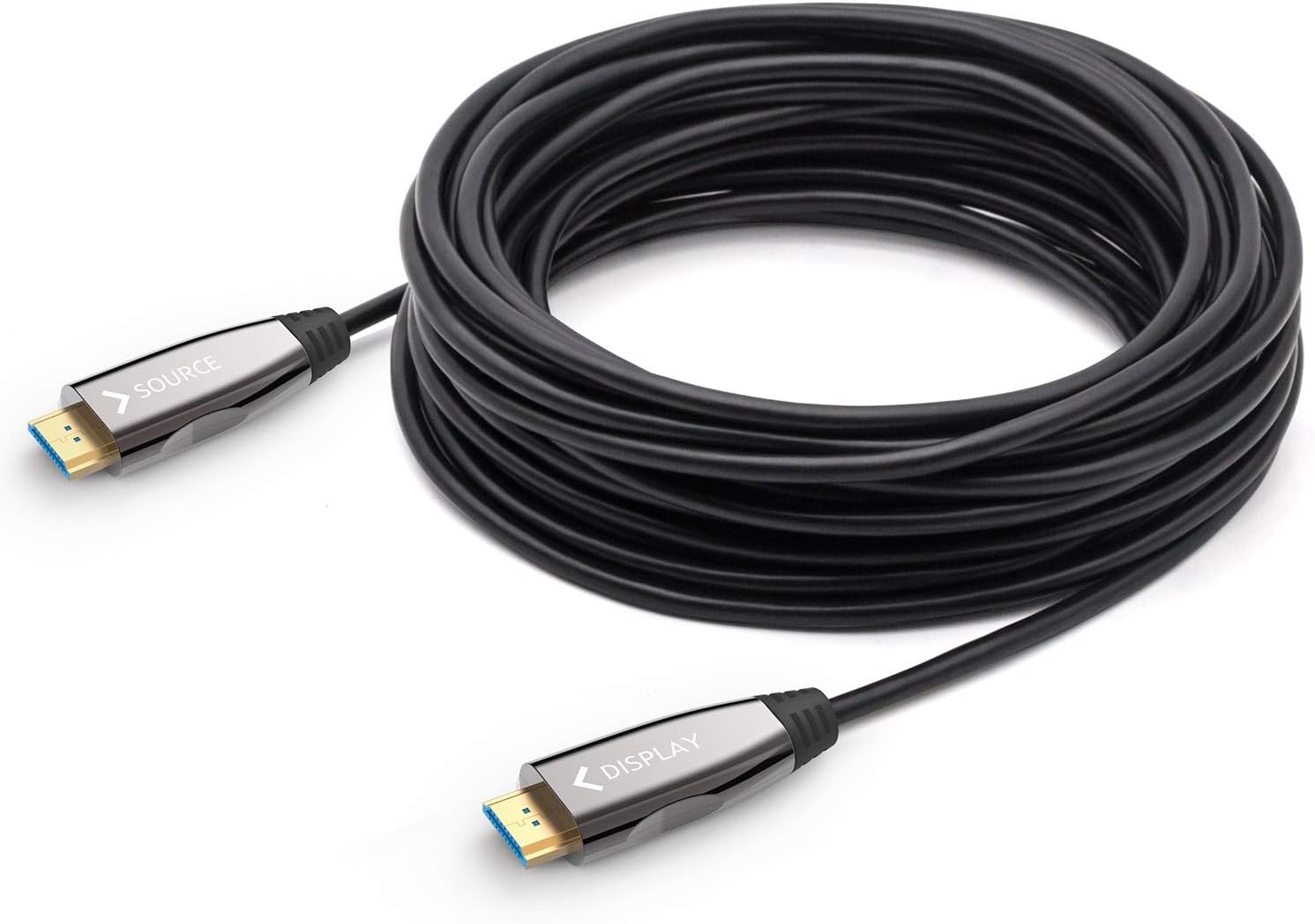 DELONG Fiber Optic HDMI Cable 50ft, Long HDMI Cord [...]