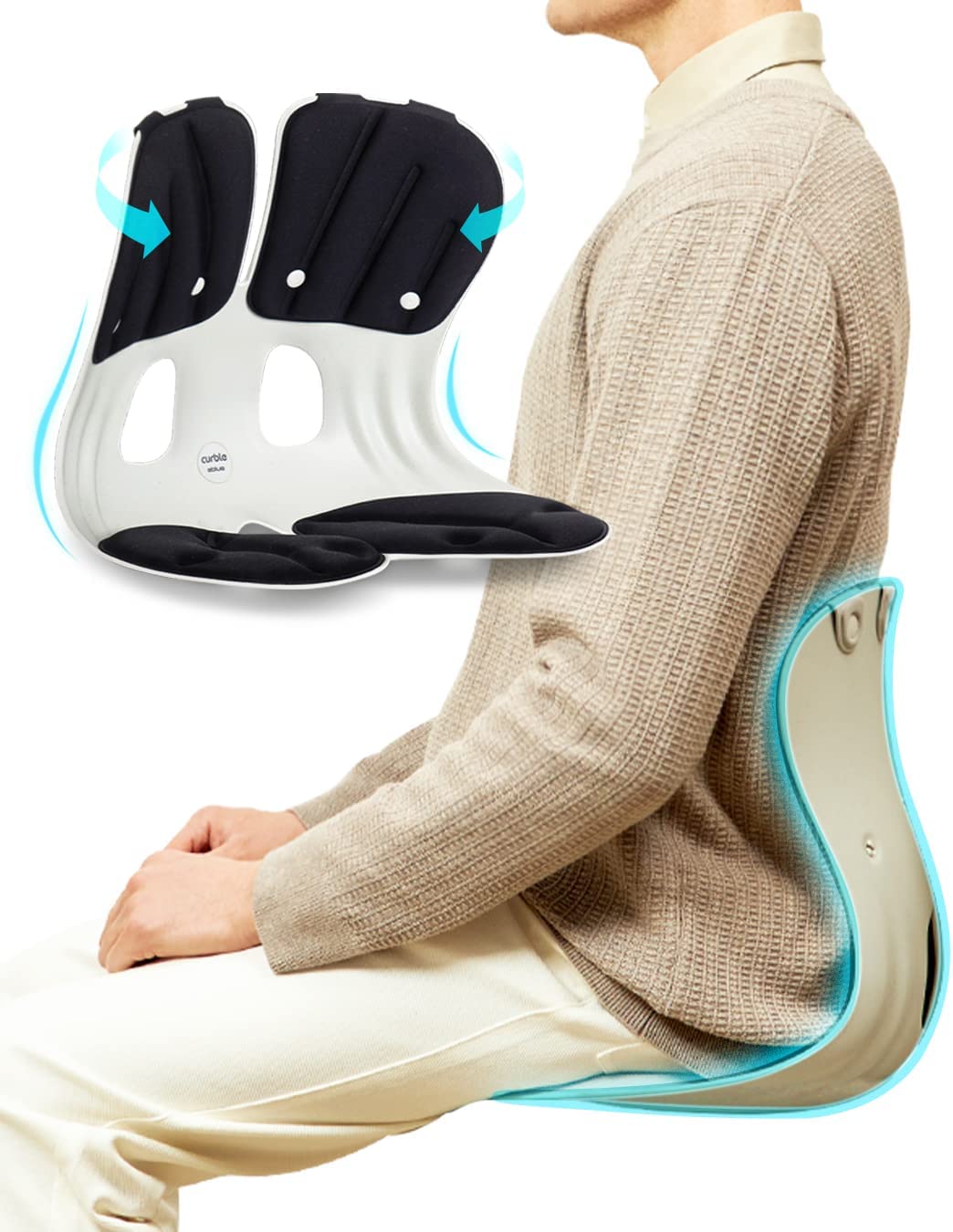 curble Chair [Adult] Ergonomic Back and Lumbar Support [...]