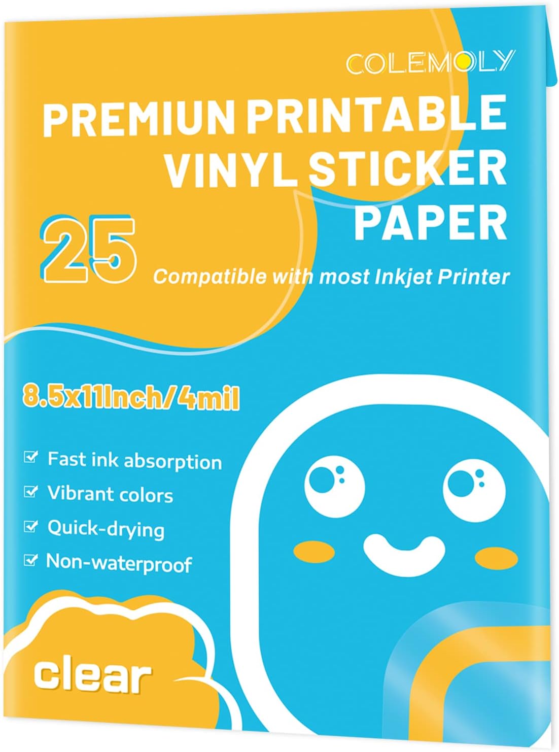 Sticker Paper Clear Printable Vinyl for Inkjet [...]