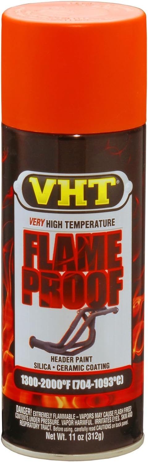 VHT Flameproof Coating Very High Heat Flat Orange