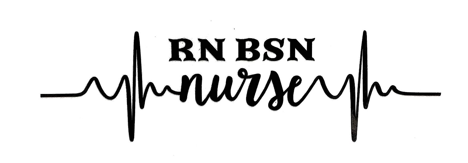 Custom Pulse Rn BSN Nurse Vinyl Decal - Heart Beat [...]