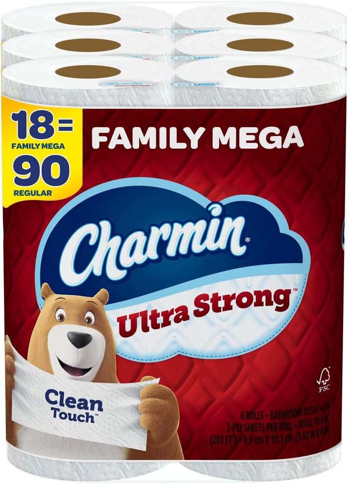 Charmin Ultra Strong Clean Touch Toilet Paper, 18 [...]