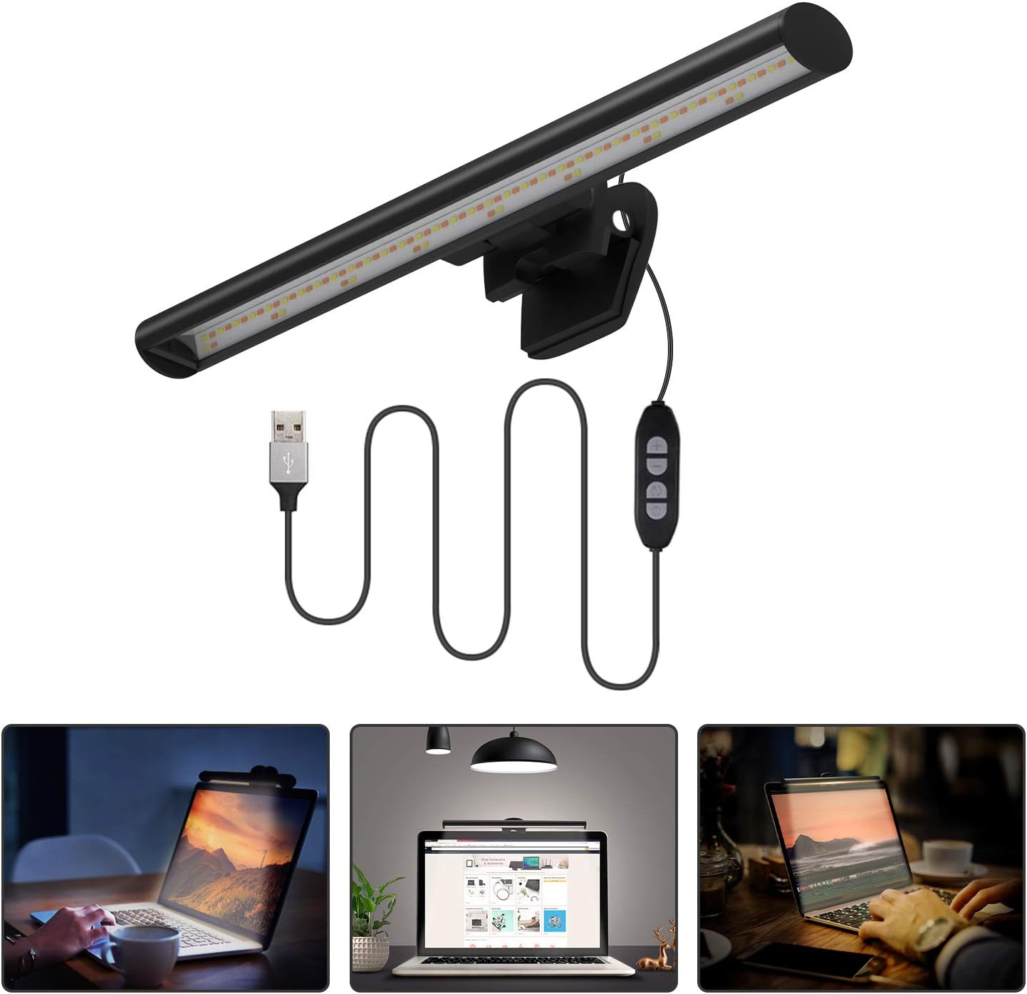 Quntis E-Reading Lamp, Clip on Laptop USB Keyboard [...]