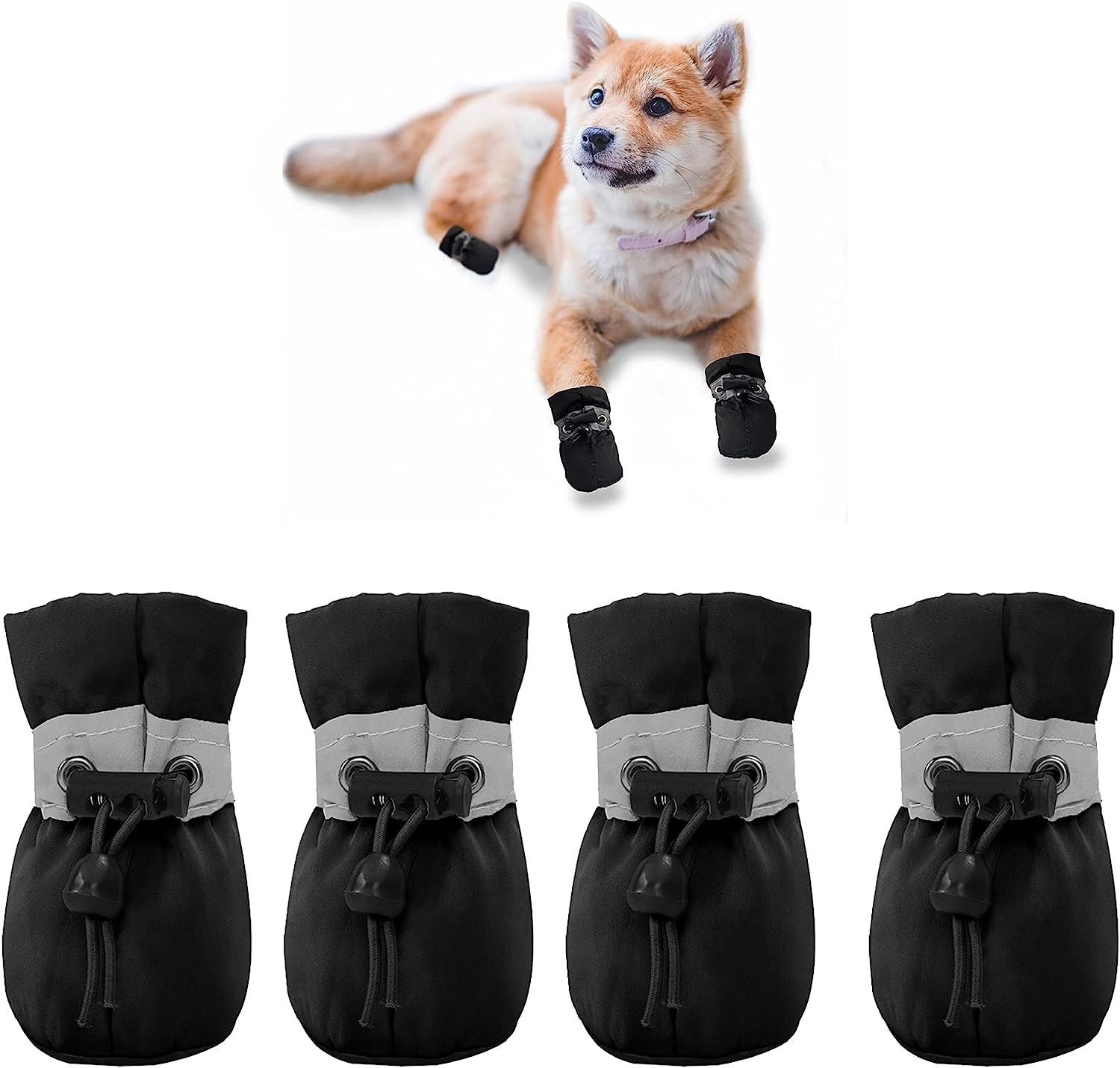 YAODHAOD Dog Shoes for Small Dogs Anti-Slip Dogs Boots [...]