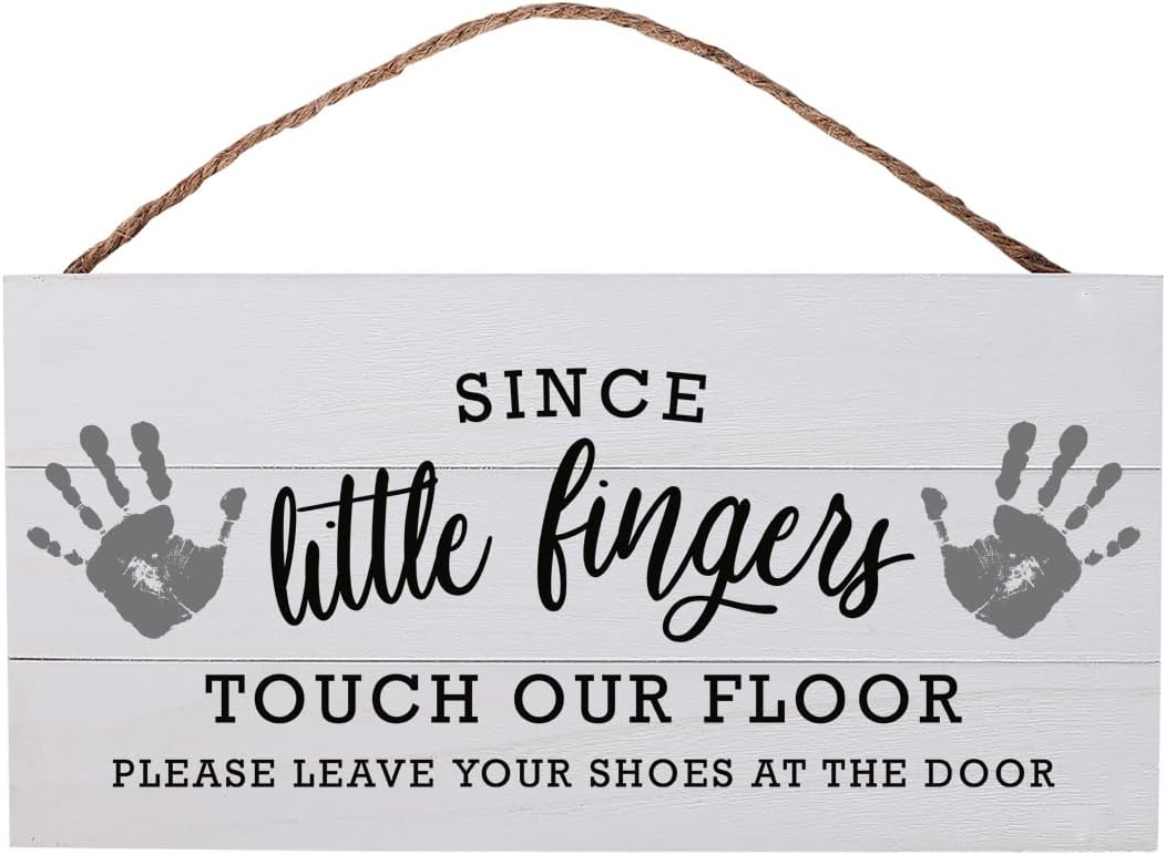 GSM Brands Little Fingers No Shoes Wood Plank Hanging [...]