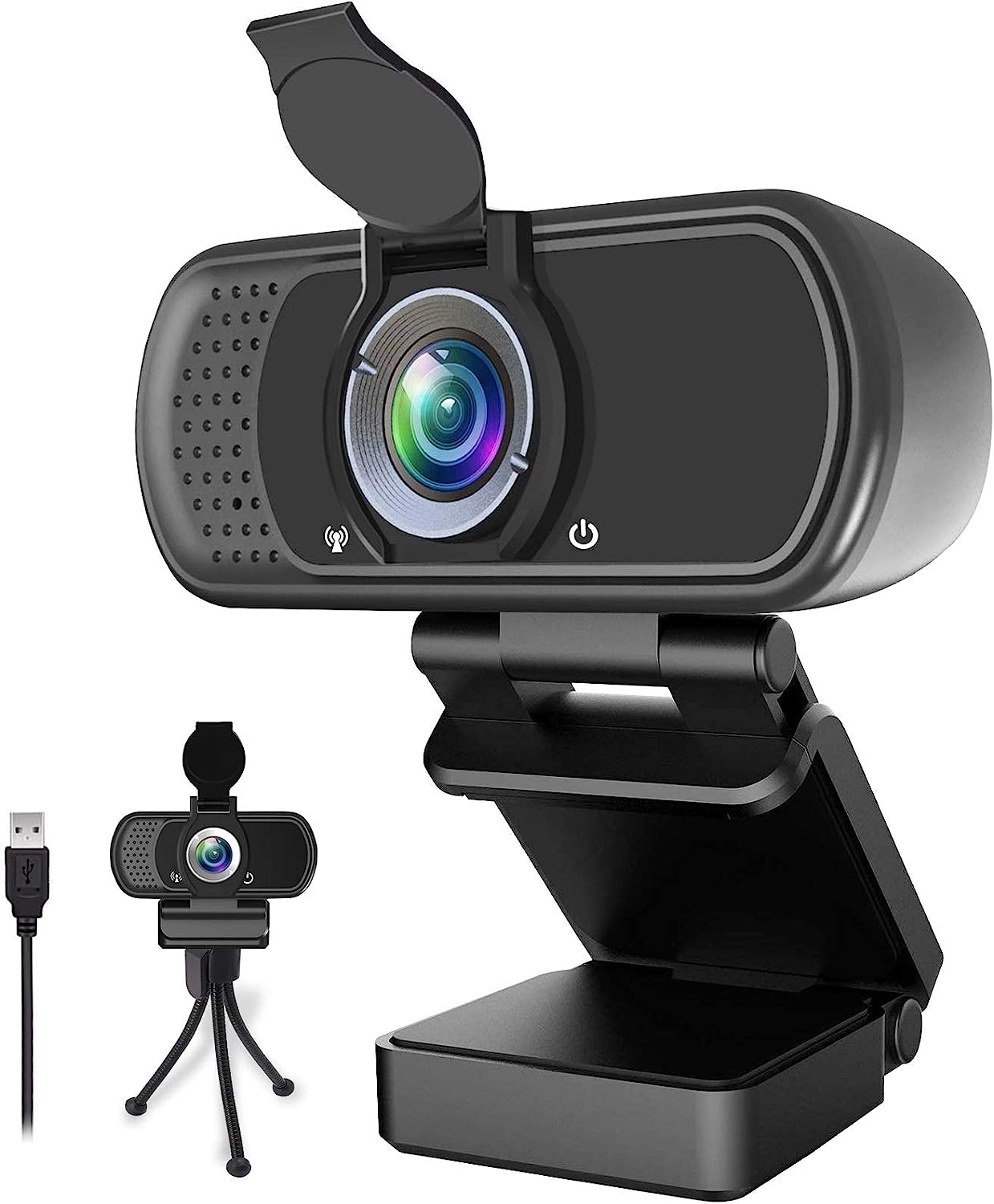 Webcam HD 1080p ,Live Streaming Web Camera with Stereo [...]