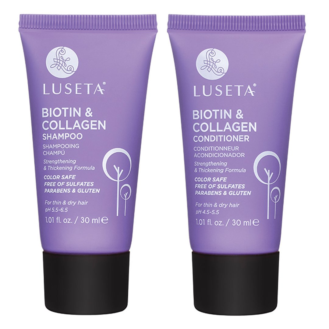 L LUSETA Biotin & Collagen Shampoo & Conditioner Set, [...]