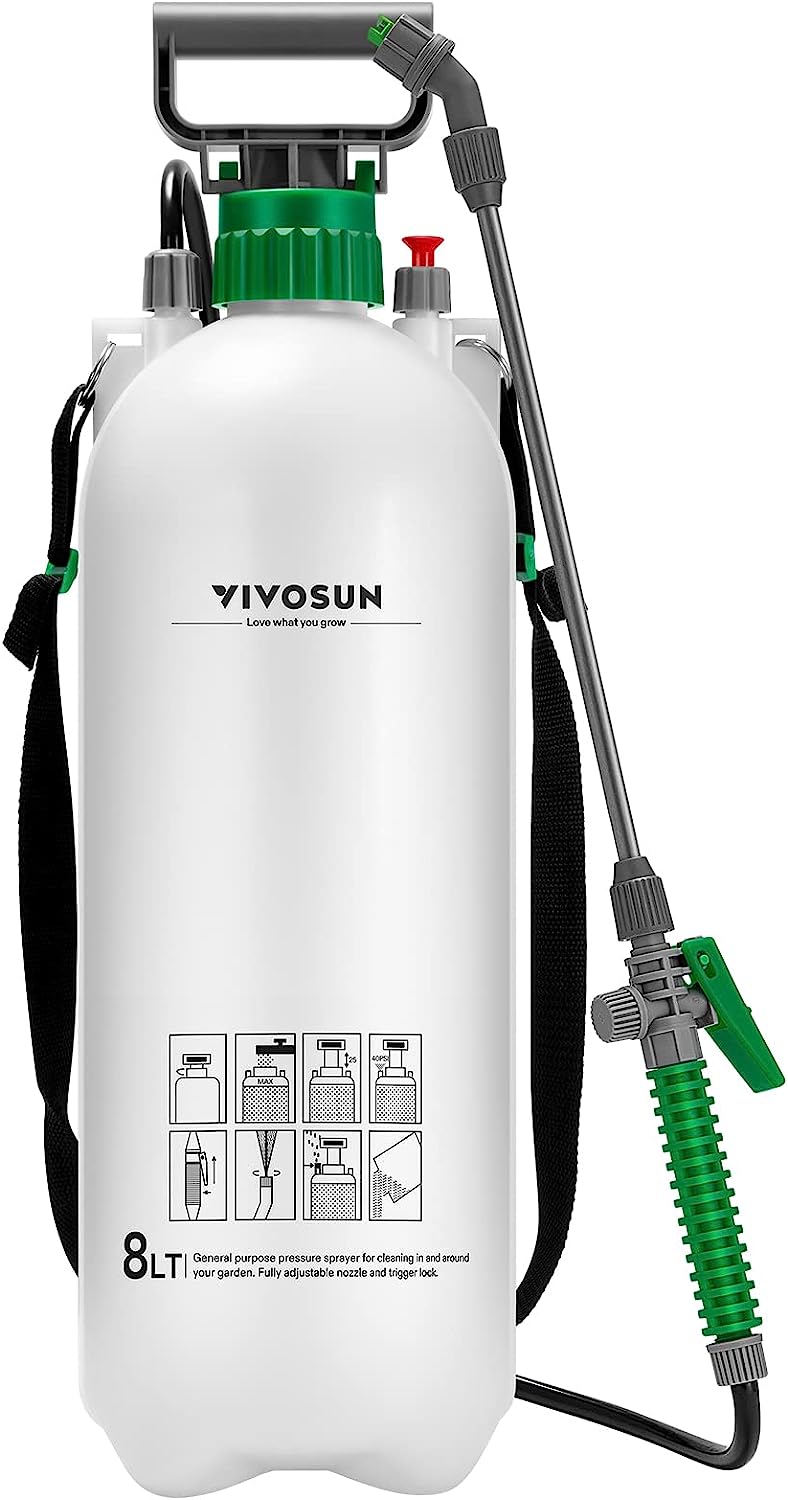 VIVOSUN 2.1 Gallon Pump Pressure Sprayer, 8L [...]
