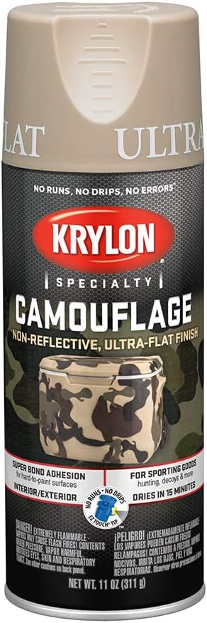 Krylon Camouflage Paint, Ultra Flat, Sand, 11 oz. - [...]