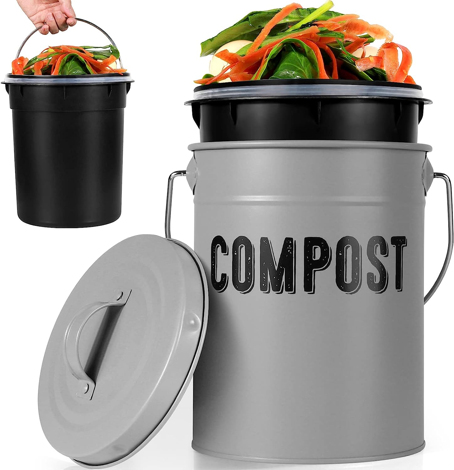 Durmmur Compost Bin Kitchen Counter, Indoor Compost [...]