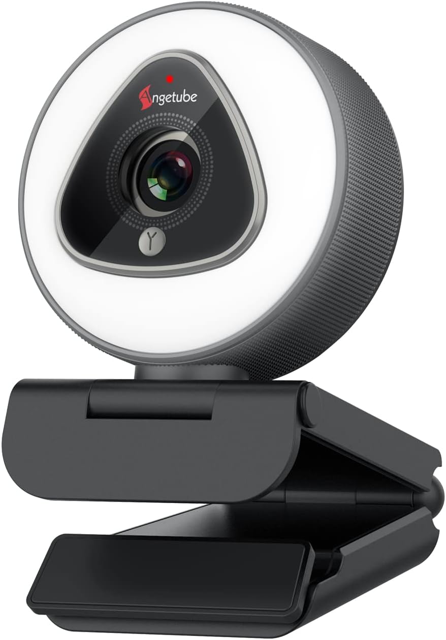 Streaming Webcam with Ring Light - 1080P Autofocus [...]