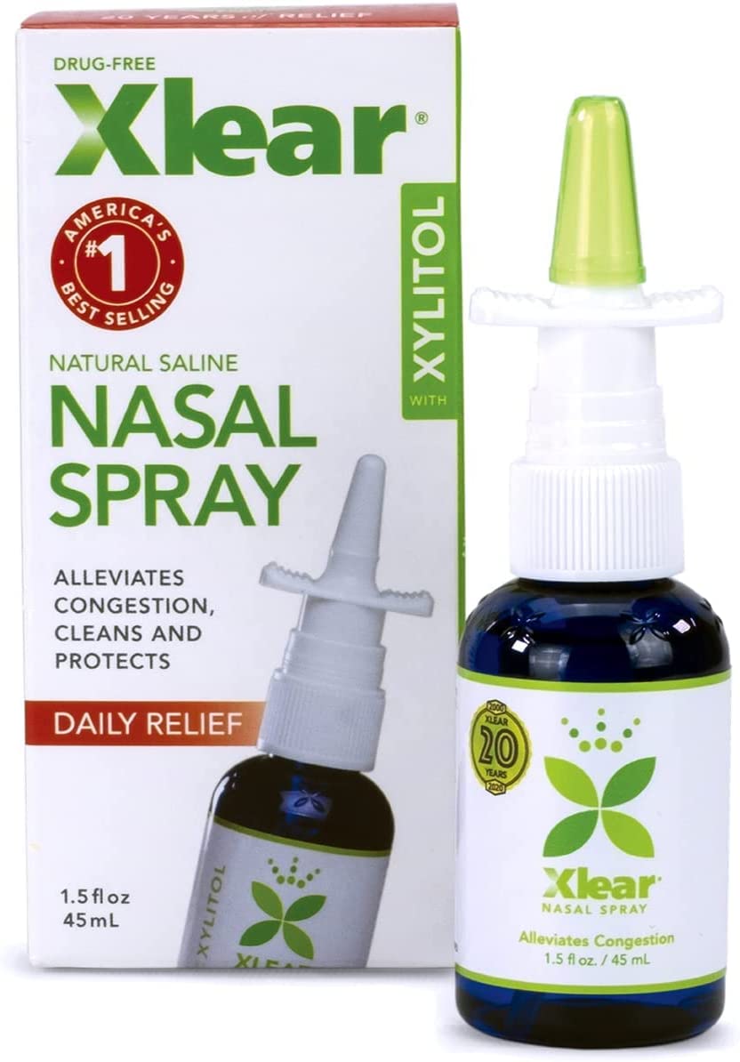 Xlear Nasal Spray, Natural Saline Nasal Spray with [...]