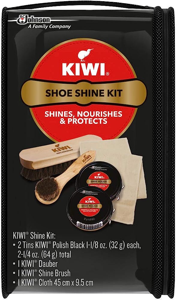 KIWI Shoe Shine Kit, Black - Gives Shoes Long-Lasting [...]