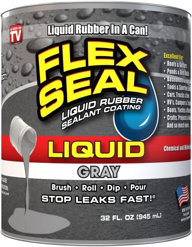 Flex Seal Liquid, 32 oz, Gray, Liquid Rubber Coating [...]