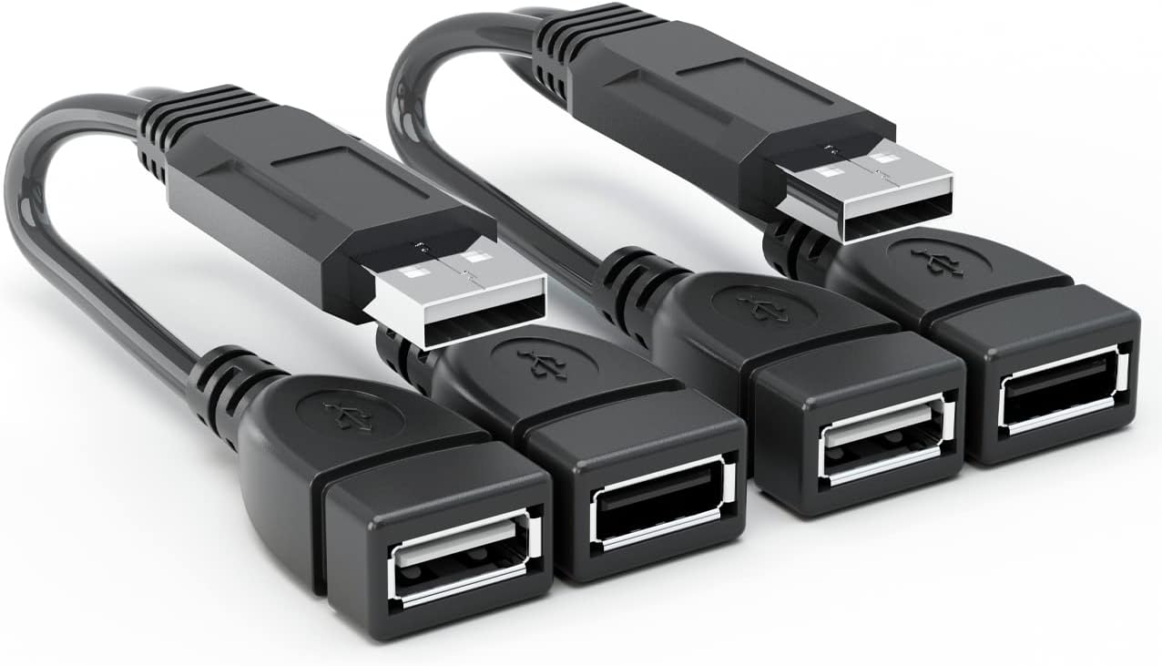 Eanetf USB Splitter, 1 Male to 2 Female USB Extension [...]