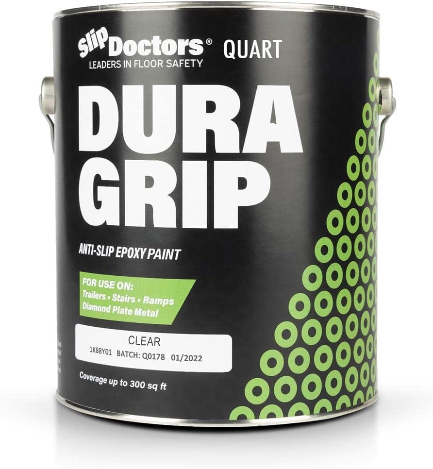 Dura Grip Anti-Slip Paint (Clear, Quart) for Concrete, [...]