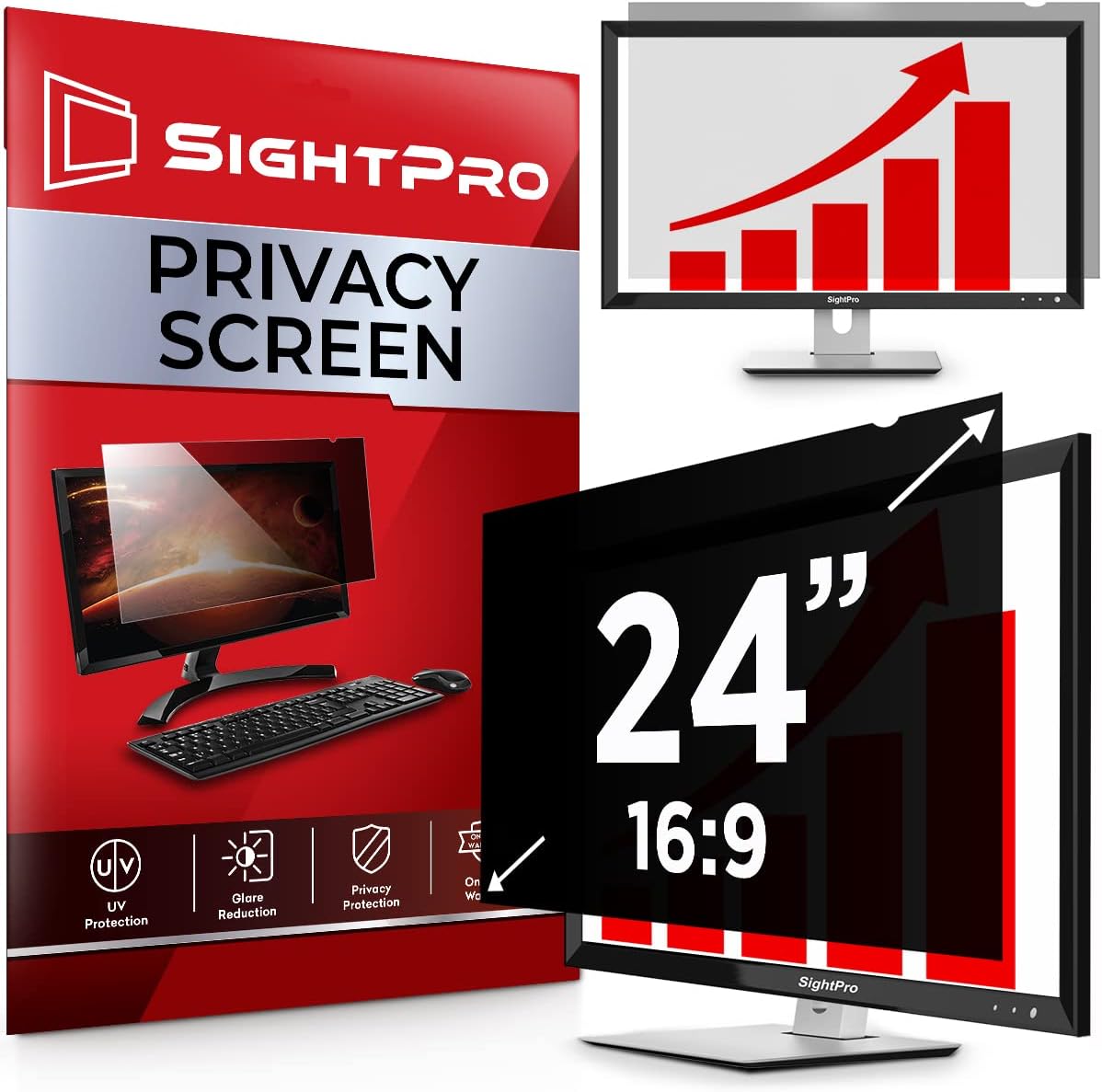 SightPro 24 Inch Computer Privacy Screen Filter for [...]