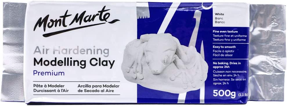 Mont Marte White Air Hardening Modeling Clay, 500g [...]