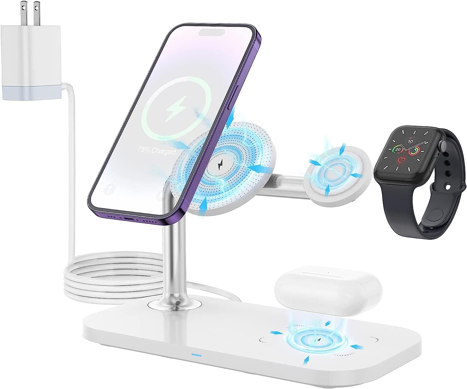 Wireless Charging Station 3 in 1 Fast Magnetic Charger [...]
