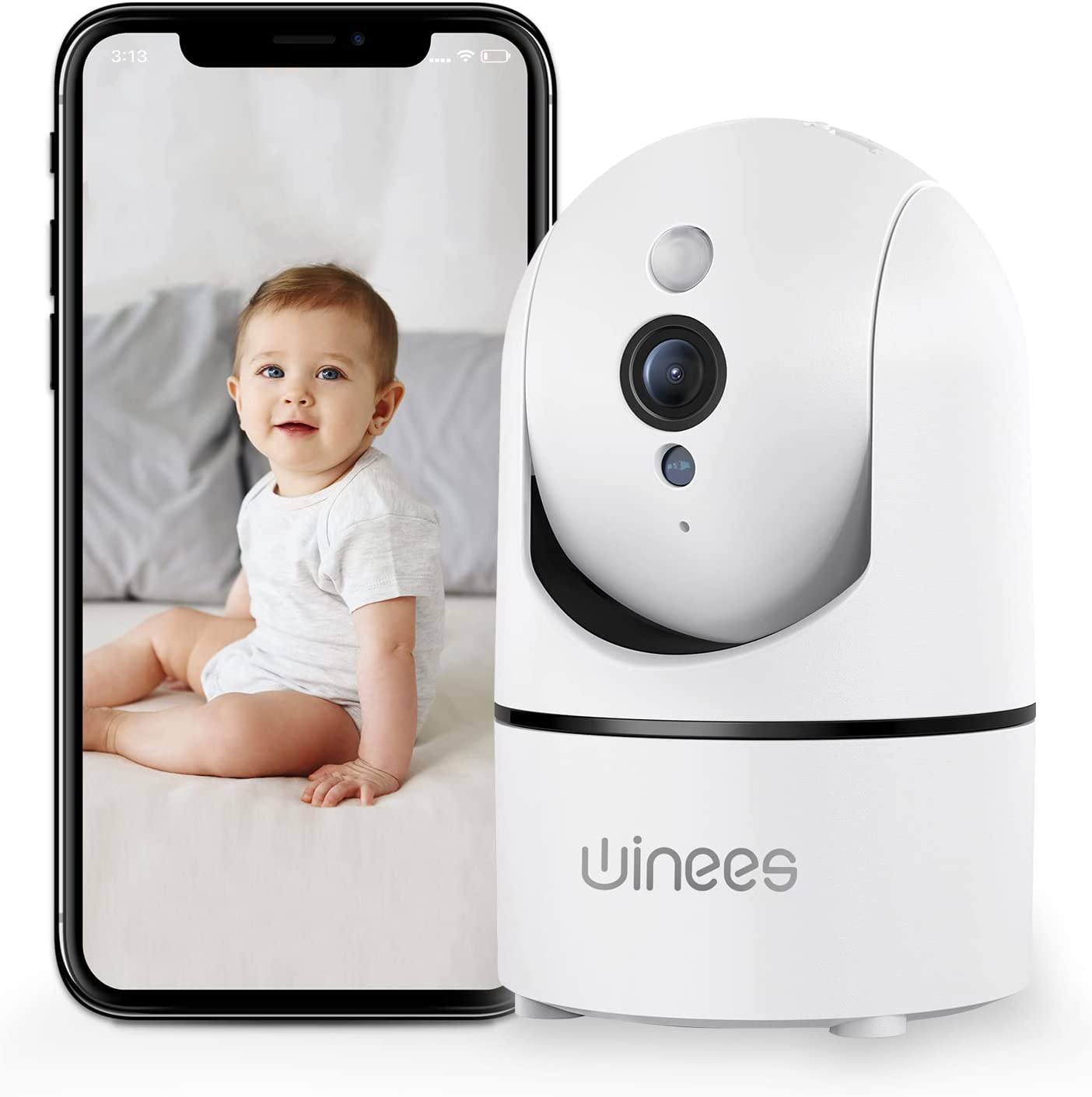 winees Baby Monitor, 1080P Indoor Camera with Night [...]