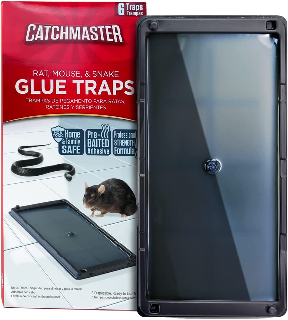 Catchmaster Rat & Mouse Glue Traps 6Pk, Large Bulk [...]