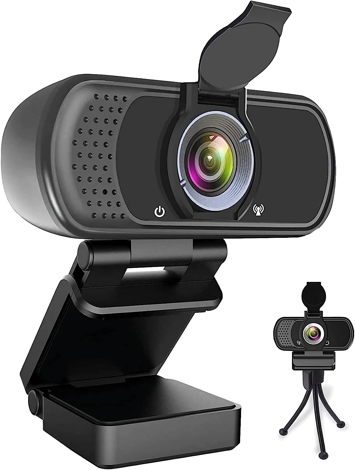 Webcam HD 1080P,Webcam with Microphone, USB Desktop [...]