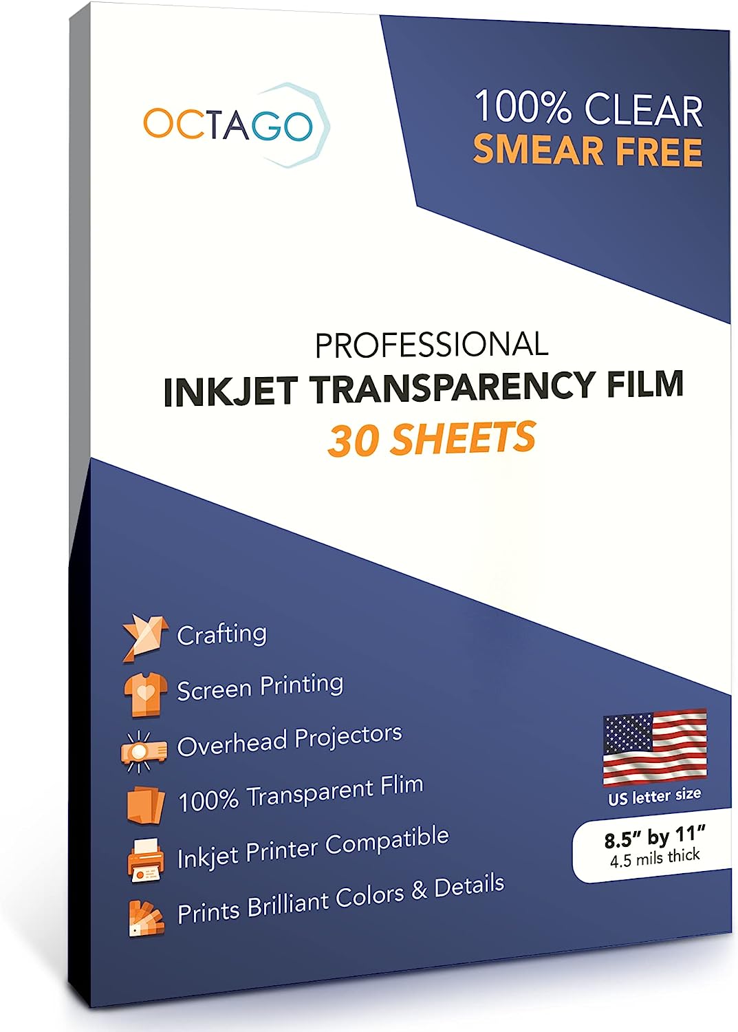 Octago Inkjet Transparency Paper (100% Clear) [...]