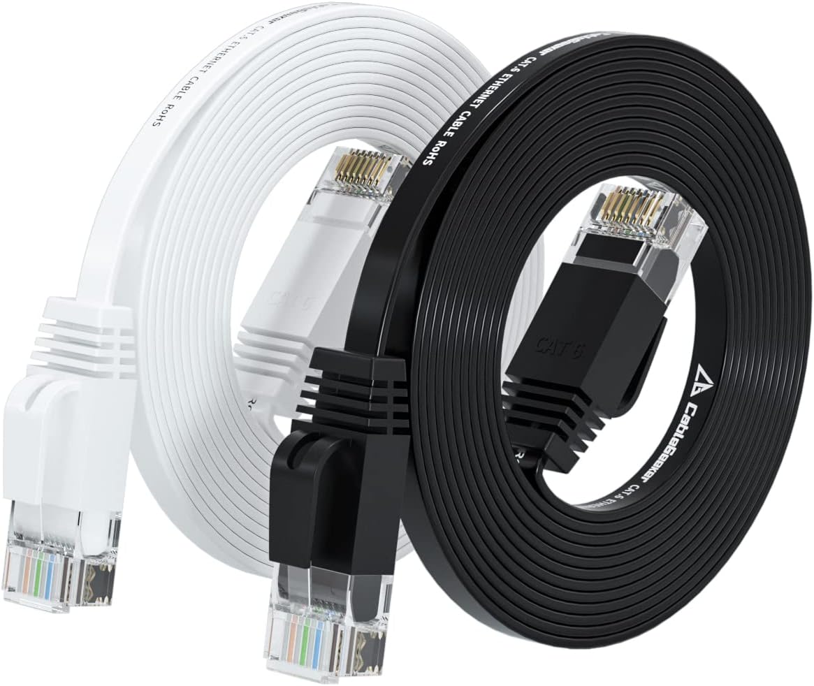 Cat 6 Ethernet Cable 15ft Flat (at a Cat5e Price but [...]