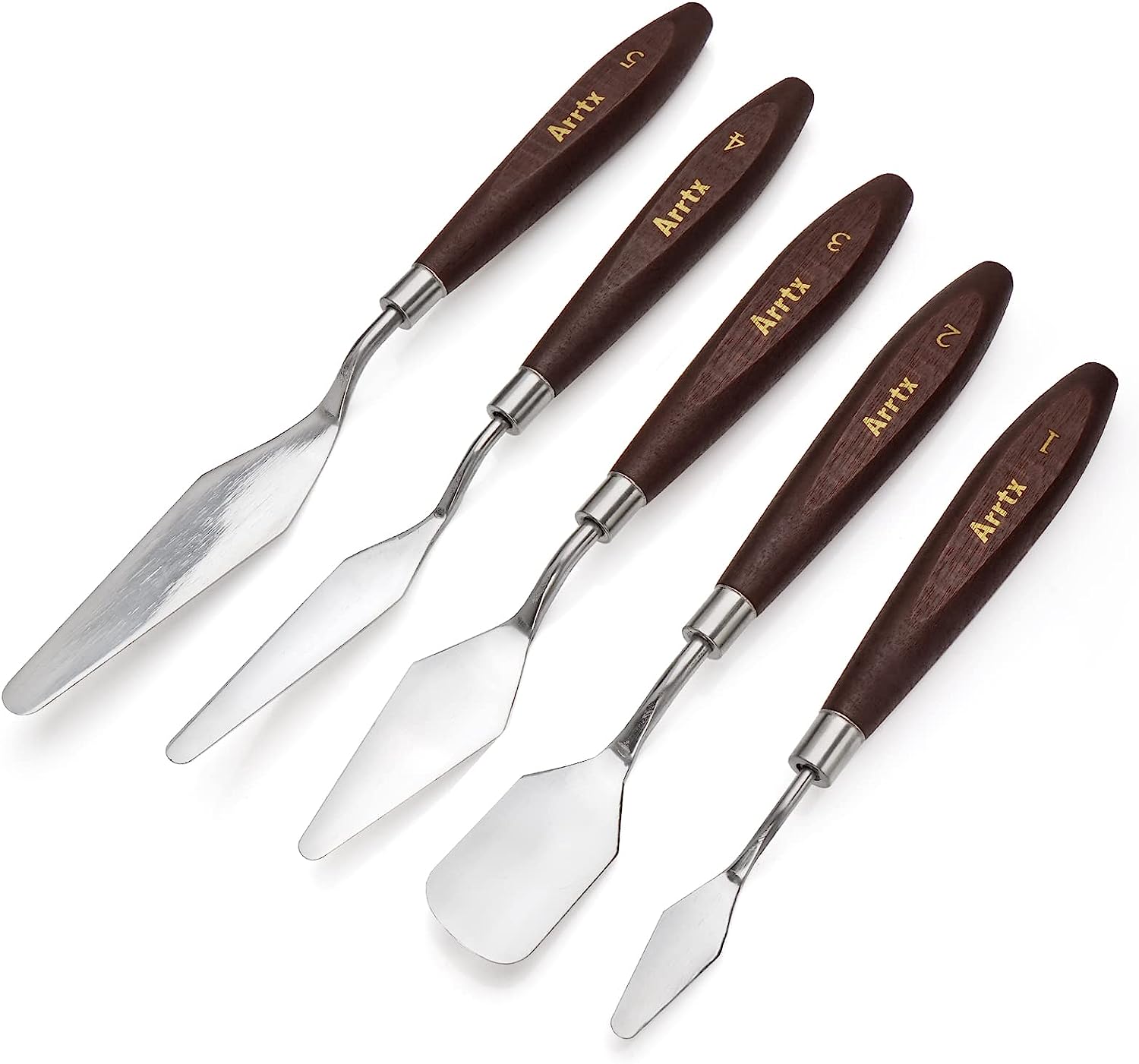 5 Pieces Painting Knives Stainless Steel Spatula [...]