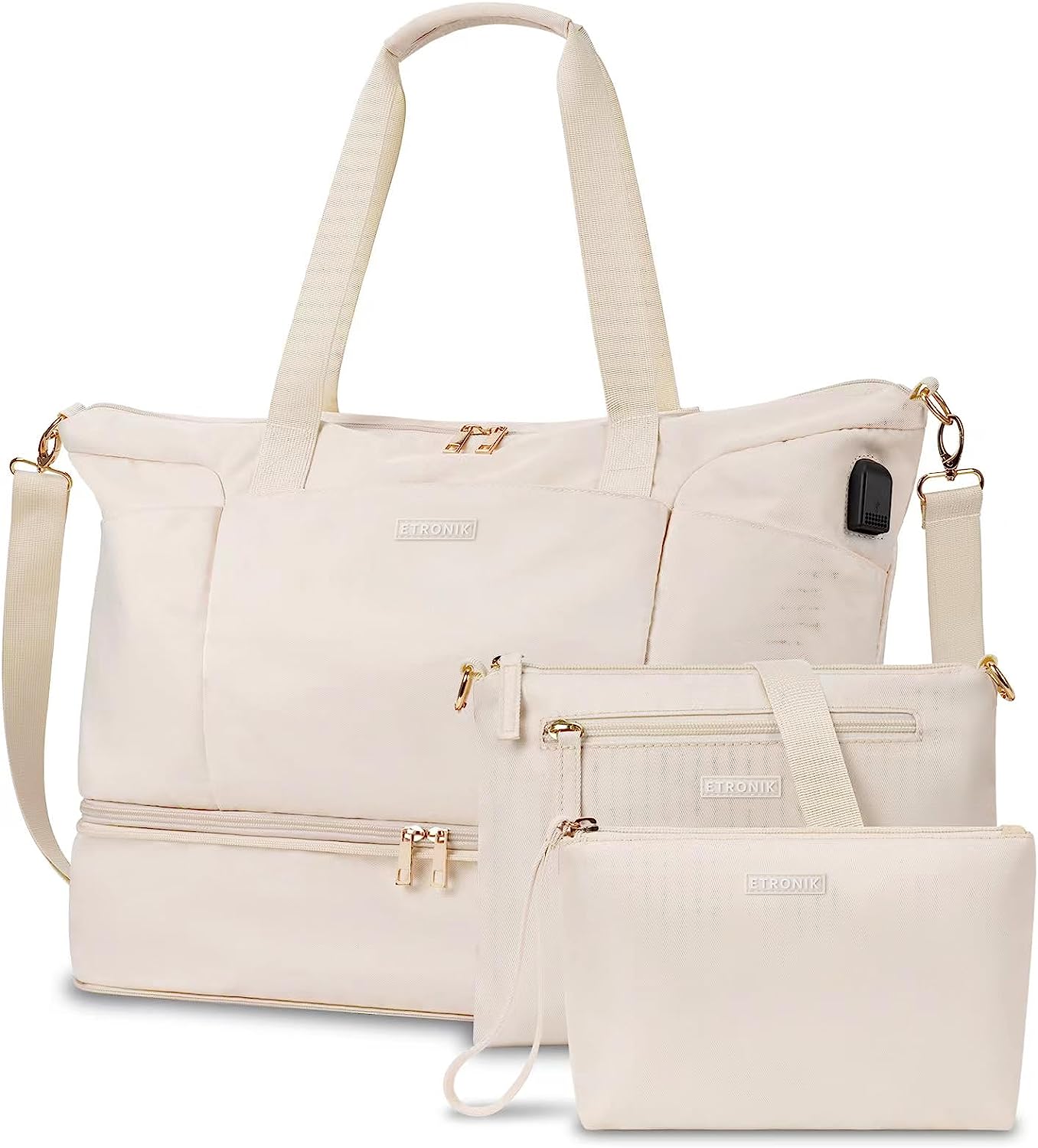 ETRONIK Weekender Bag for Women, Expandable Travel [...]
