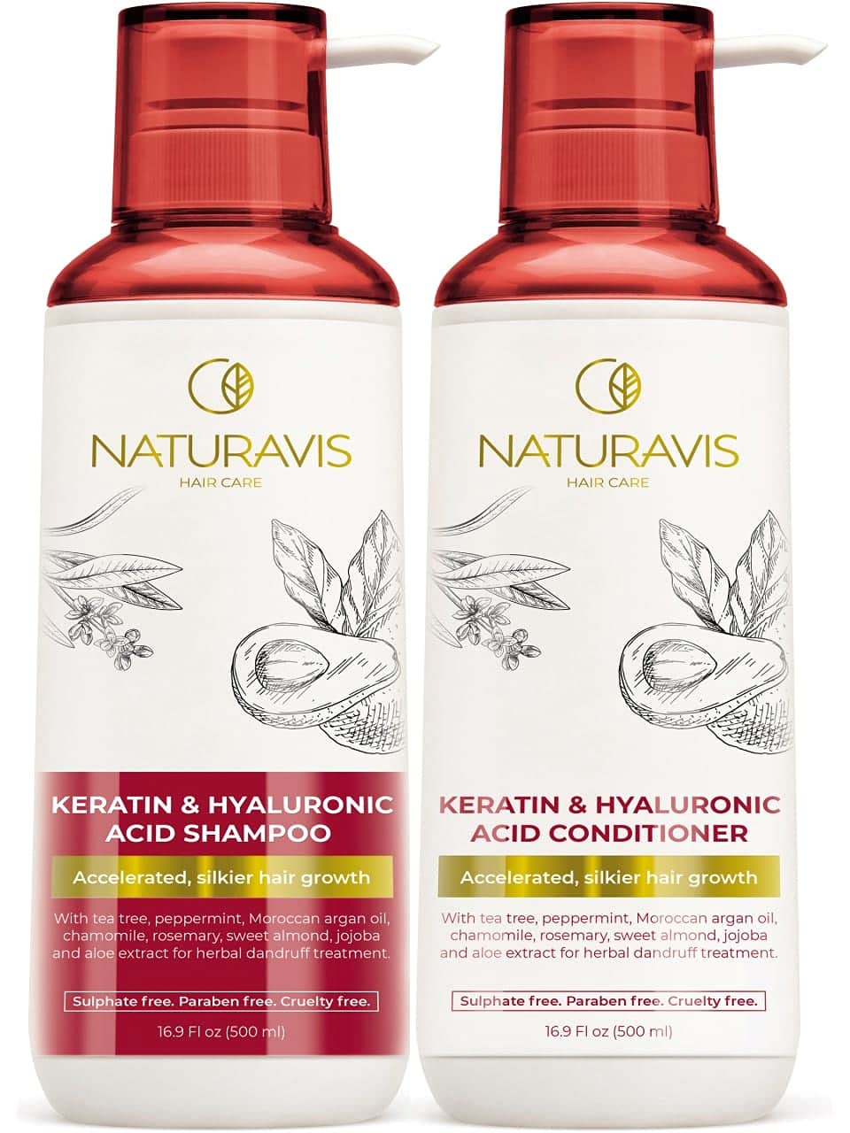 Keratin Shampoo and Conditioner Set with Hyaluronic [...]