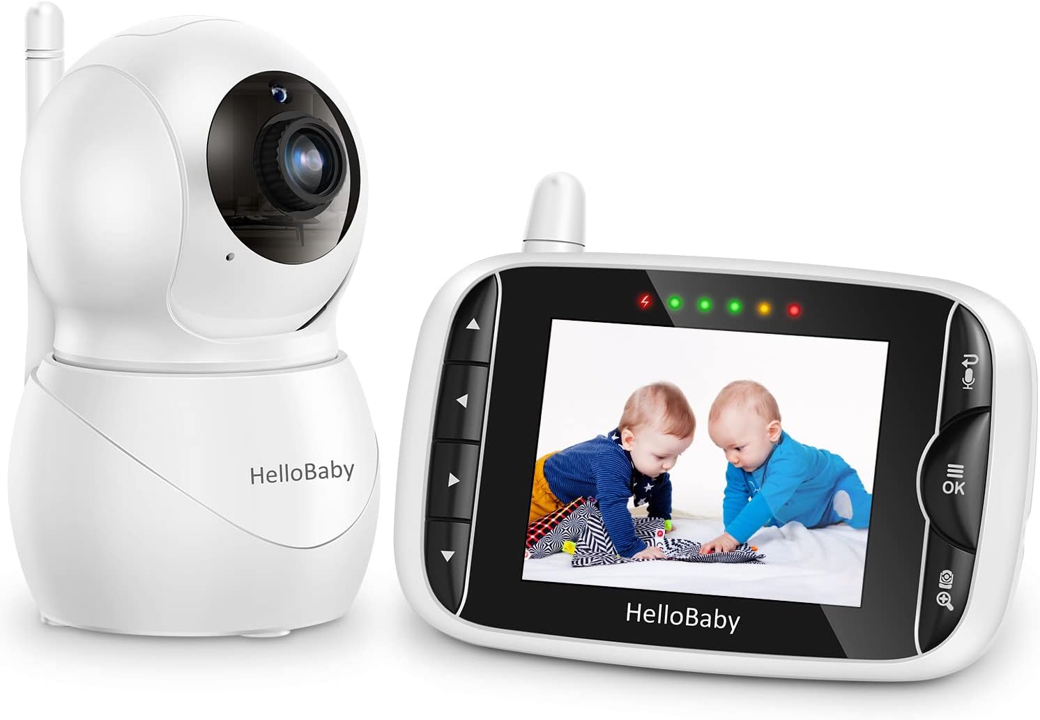 HelloBaby Monitor with Camera and Audio, IPS Screen [...]